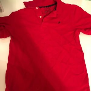 Nautica red school shirt